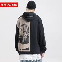 2020 mens hip hop streetwear hoodie sweatshirt smoking kurt cobain print autumn winter cotton pullover harajuku black wq304