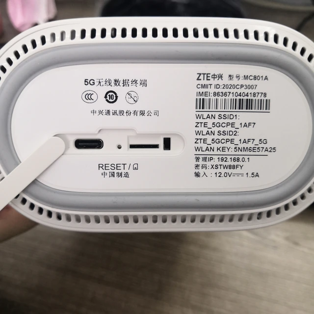 Unlocked ZTE MC801A Wifi 6 Router 5G CPE wifi repeater 5ghz SDX55 NSA