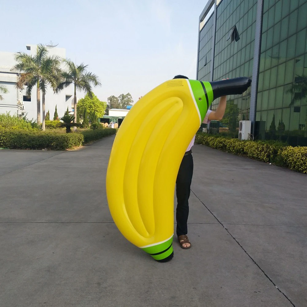 

Summer Inflatable Banana Pool Bed Floating Row Fruit Swimming Ring Air Mattress Water Lounge Chair Outdoor Beach Party Toys