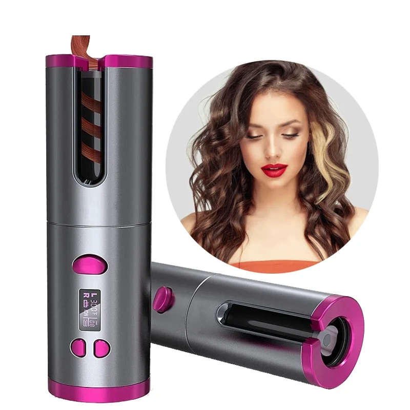 

Automatic Hair Curler Wireless USB Charging Curler Iron Portable Air Curling LCD Display Curly Machine Hairdressing Tool