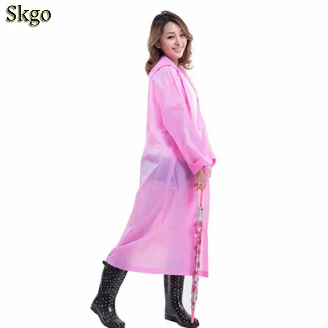 Водонепроницаемый дождь взрослых путешествия длинная дождевая куртка большой