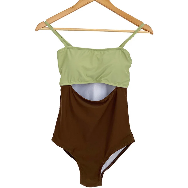 

Korean Fashion Conservative Bikini Triangle Sexy Hot Spring Swimwear Two-piece Bikini 2021 Solid Color Swimsuit for Women Thongs