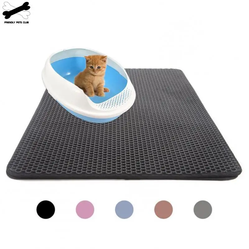 Двухслойный s коврик для кошачьих туалетов Eva коврики ловли с водонепроницаемой