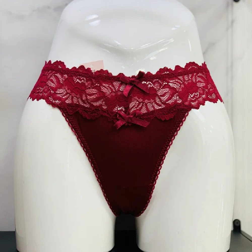 

Women Sexy Lace Panties Low-waist Underwear Thong Female G String Breathable Lingerie Temptation Embroidery Intimates