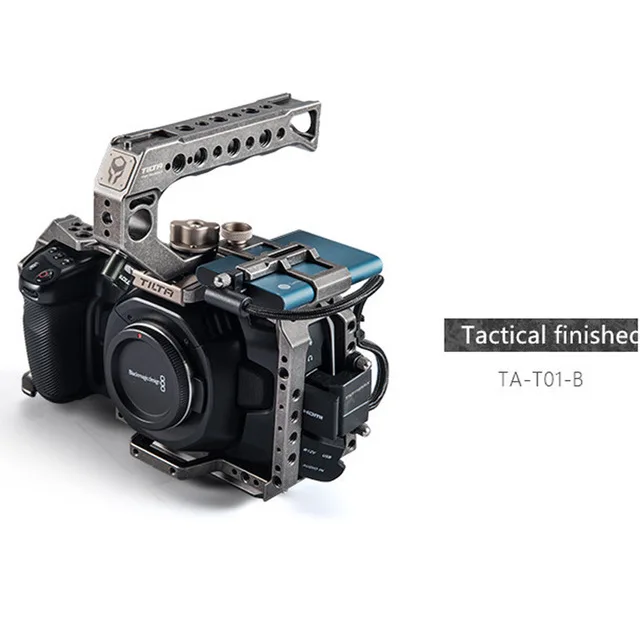TILTA BMPCC 4K 6K Камера клетка TA T01 B G полный черный для BlackMagic BMPCC4K с ручкой сверху
