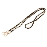 bag chain straps removable pu leather metal chains belt for purse handbag shoulder bag double snap buckles diy bag accessories