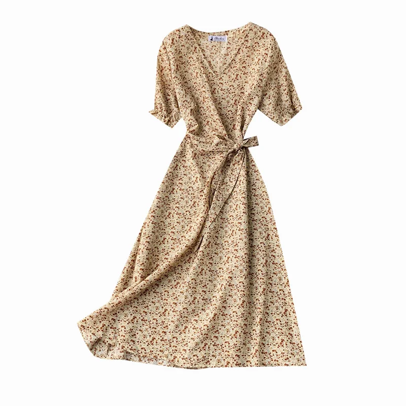 Винтажные элегантные женские платья весна лето женская одежда 2020 вечернее