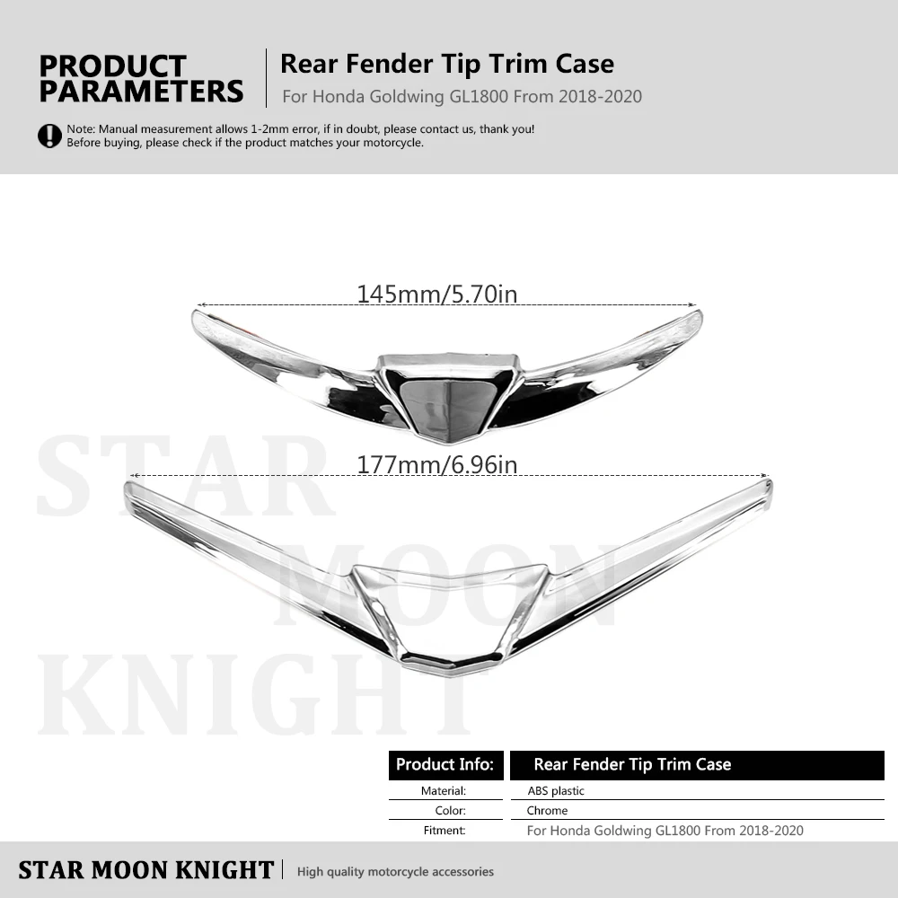 1 шт. ABS хромированный чехол для передних и задних крышек мотоцикла накладка