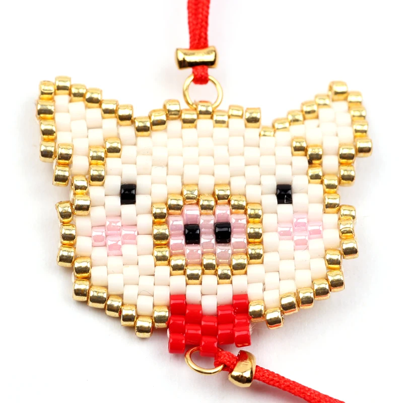 FAIRYWOO Miyuki браслет для женщин милая Подвеска со свиньей заполнения ювелирные