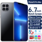 Фотосмартфон для Apple IPhone 13 Pro, максимальное расстояние 12 Гб + 512 Гб, 6,7 дюймовый экран с вырезом, сотовый телефон Samsung Huawei