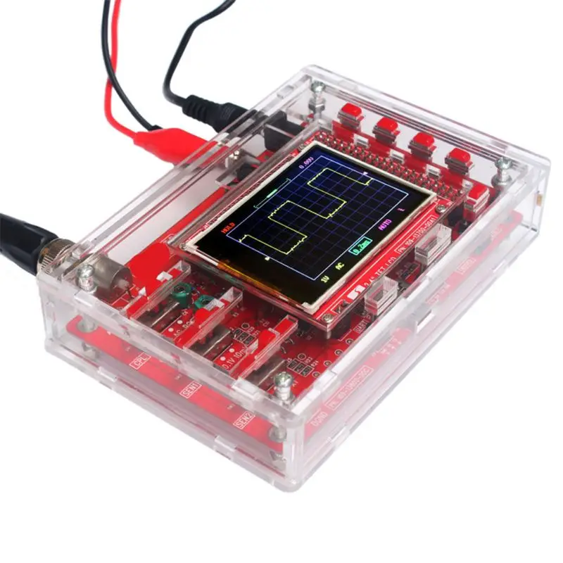 High Quality DC 9V Digital Oscilloscope Kit Open Source 2.4" TFT with Probe and Protective Case | Инструменты