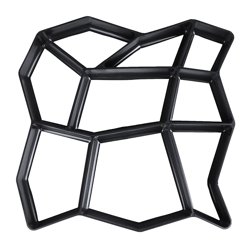 

Black Plastic Making DIY Paving Mould Home Garden Floor Road Concrete Stepping Driveway Stone Path Mold Patio Maker