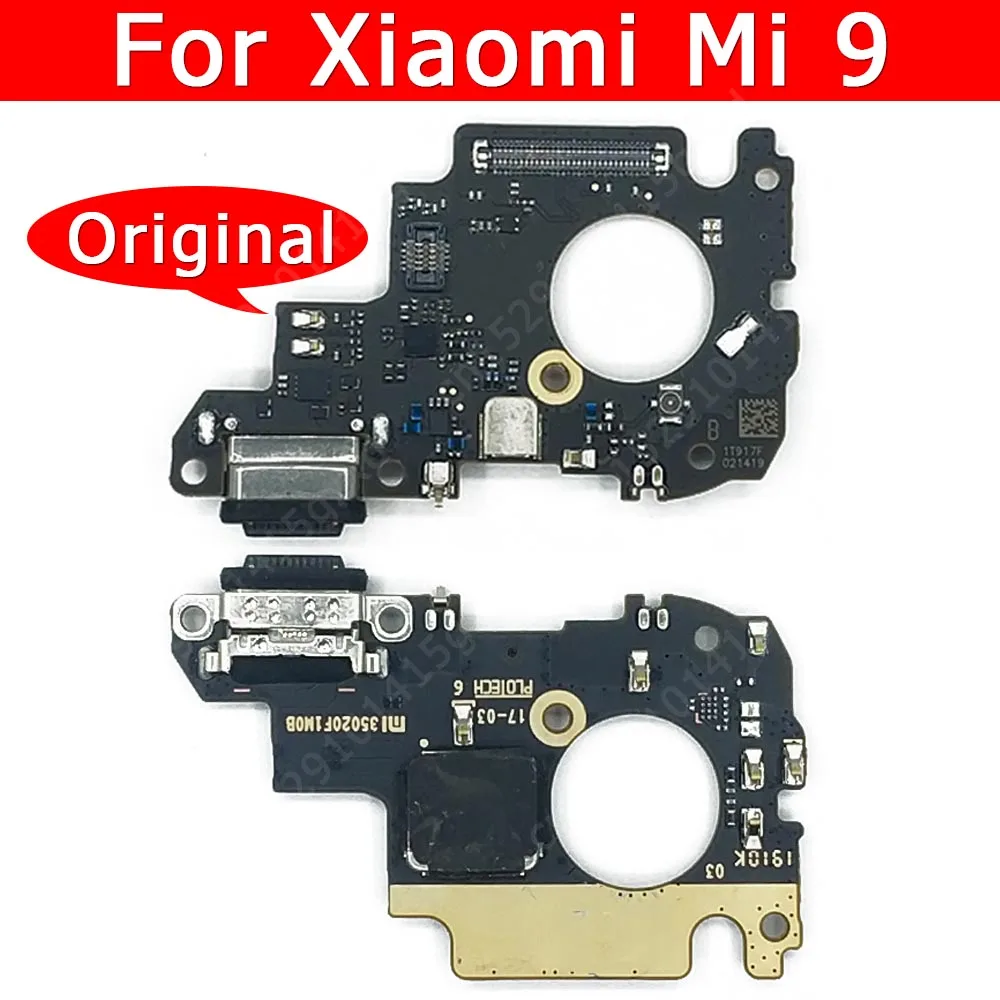 

Оригинальная USB-зарядная плата для Xiaomi Mi 9 Mi9, разъем для зарядки PCB, гибкий разъем мобильный телефон, аксессуары, запасные части