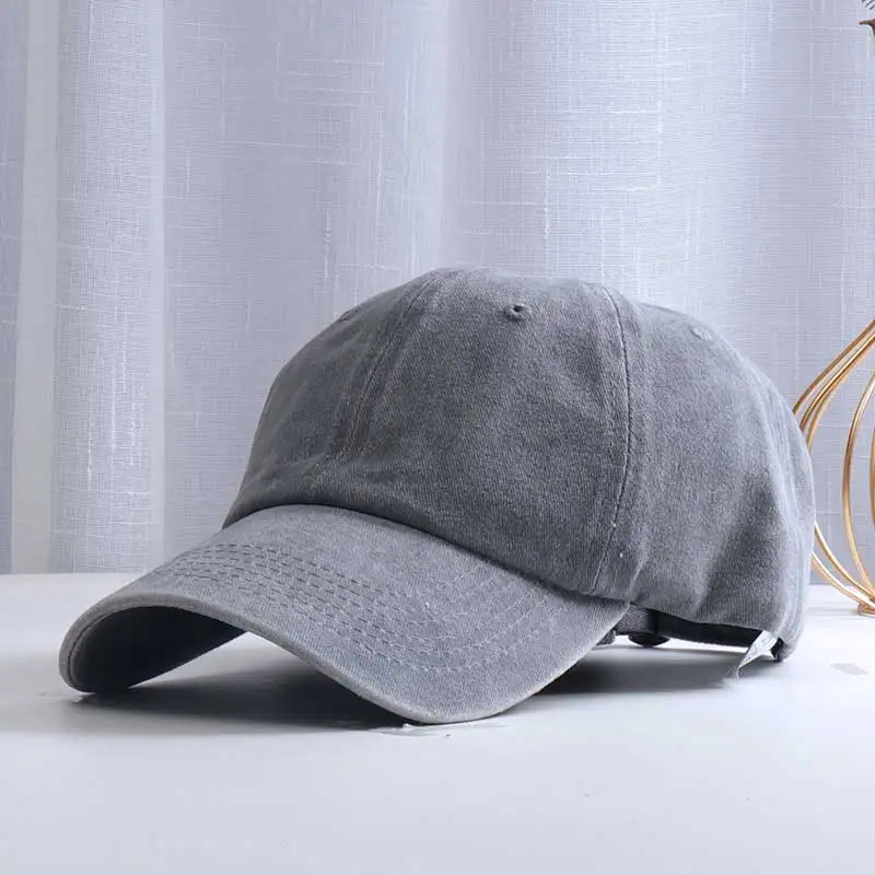 2021 новые хлопчатобумажные кепки с прямым козырьком эффектом потертой ткани для