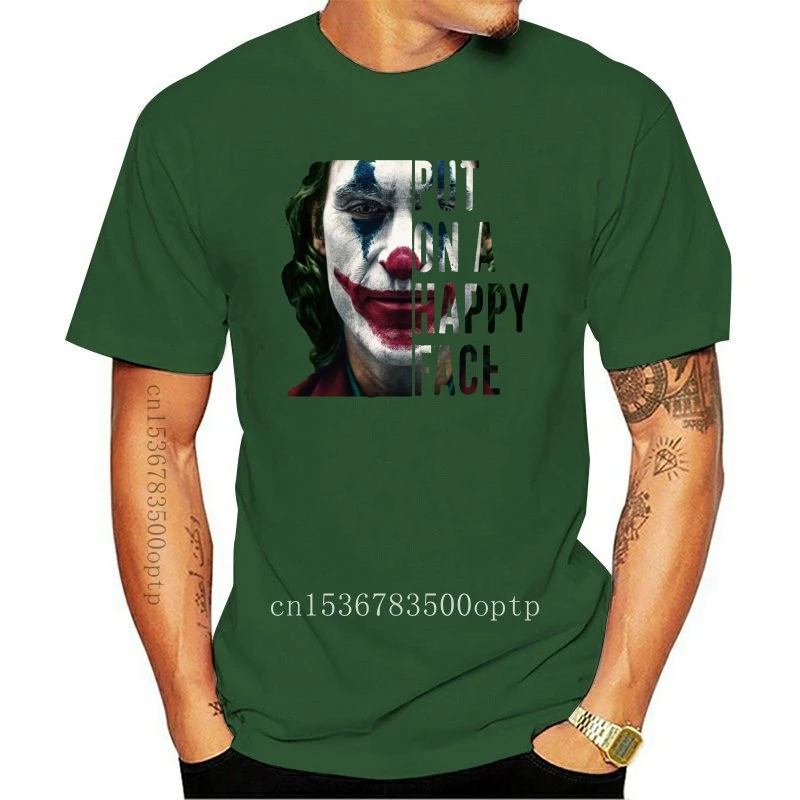 

New Joker 2021 Movie Shirt Put On A Happy Face T Shirt S-3Xl Men And Women Streetwear Funny Tee Shirt