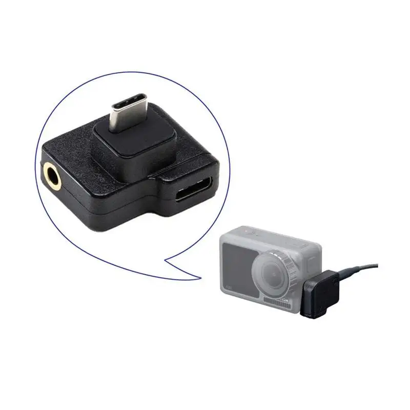 3 5 мм/USB C адаптер Аудио Внешний DJI Osmo действие микрофон мм крепление для микрофона