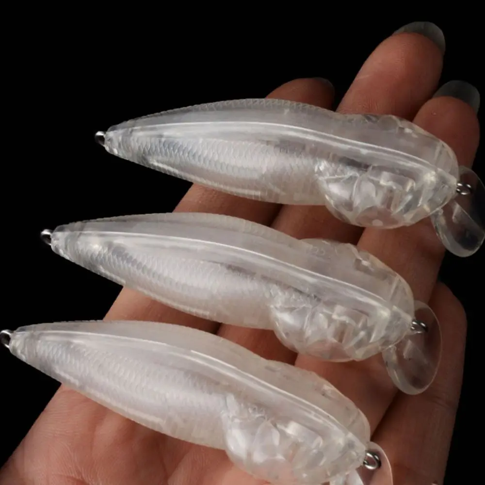 

Plastic Blank Minnows Crankbait Unpainted Fishing Lure Fishing Wobbler Hard Bait Fake Bait
