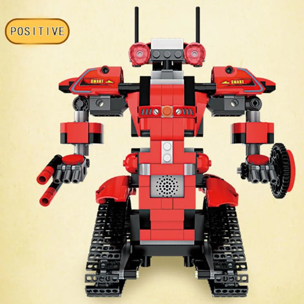 392 шт. M1 4CH пульт дистанционного управления DIY RC строительные блоки Rover Robot игрушки блоки конструктора с 360 вращением на месте для подарка детям