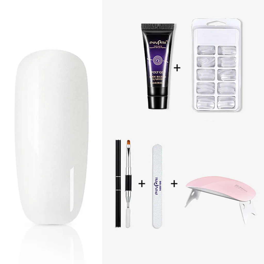 Набор из 5 предметов для наращивания ногтей Стекловолоконные ногти фототерапия