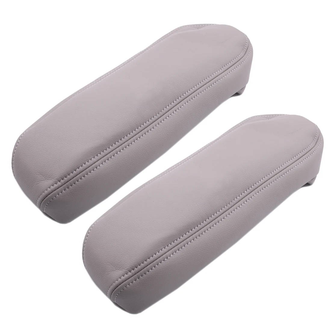 2 шт. кремневый серый кожаный чехол для сидения подлокотника из микрофибры