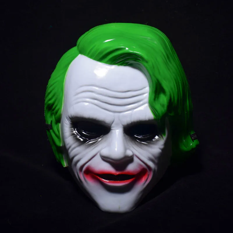 Joker маска Бэтмена и Джокера Косплэй Полный Маски зеленый волос ПВХ подарок на год Хэллоуин Детский костюм для вечеринок аксессуар