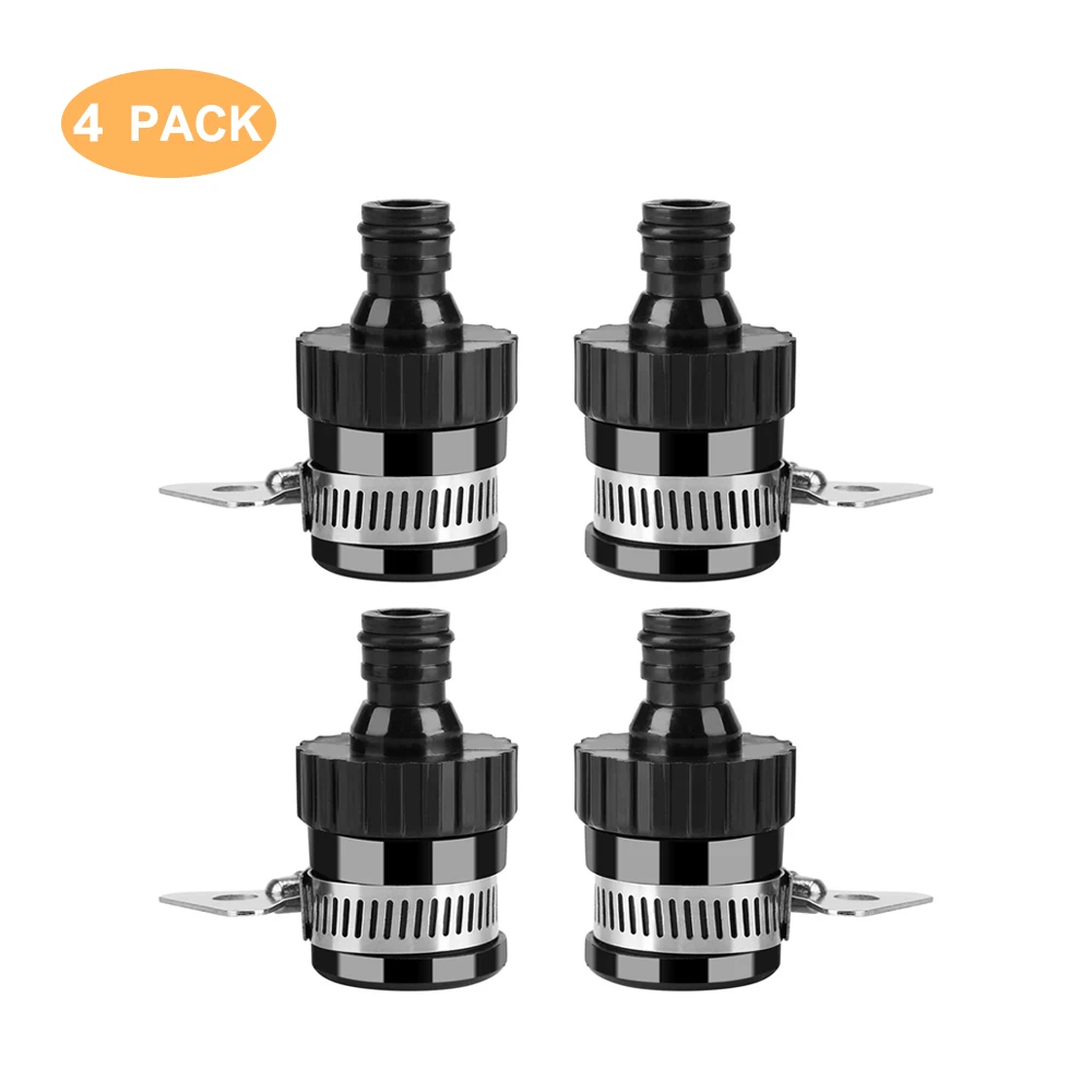 

4Pcs universal for garden hose faucet kitchen bathroom faucet connector mixer