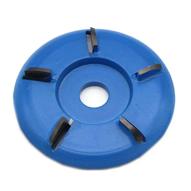 

90mm Diameter 22mm Bore Rotary Planer Curved Blade Power Wood Carving Disc Arc Milling Mill Carpentry Flat Turbo Disc