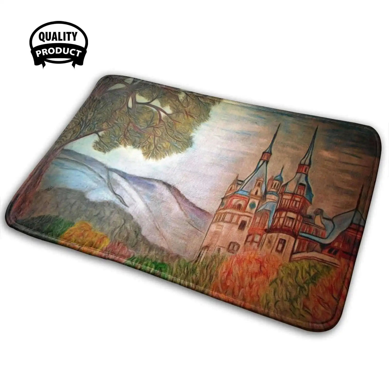 My цветной карандаш рисунок замка Пелеса округ Прахова Румыния 3D товары для дома