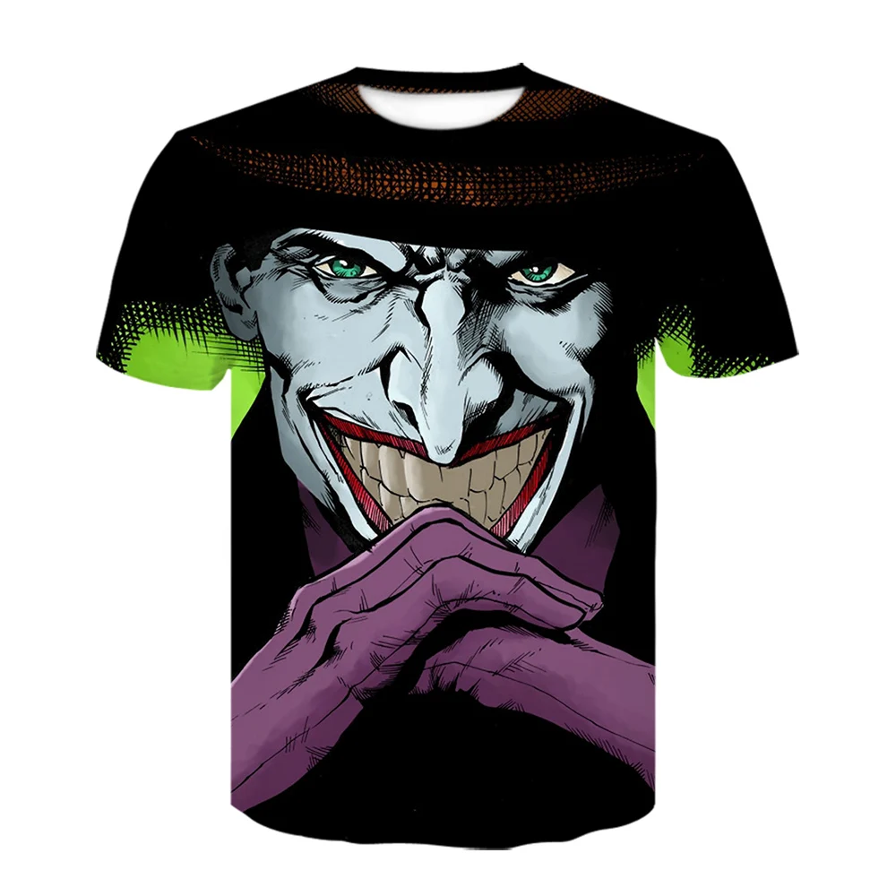 Newest terror T shirt Men/women Joker 3D Printed t-shirts Short Sleeve Harajuku style t summer tops casual brand | Мужская одежда