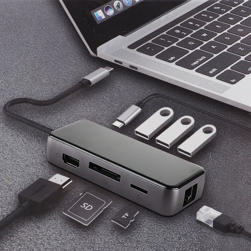 Usb хаб для MacBook Pro Аксессуары usb C концентратор нескольких USB 3 0 HDMI адаптер док