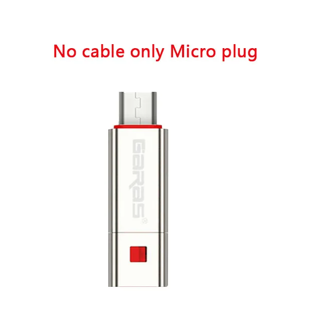 only Micro plug GARAS Reused USB Cable For iPhone/Micro USB/Type C Fast Charger Data Cable For iPhone/iPad/Xiaomi/Huawei Reusable USB Cable 1.5m - Цвет: only Micro plug