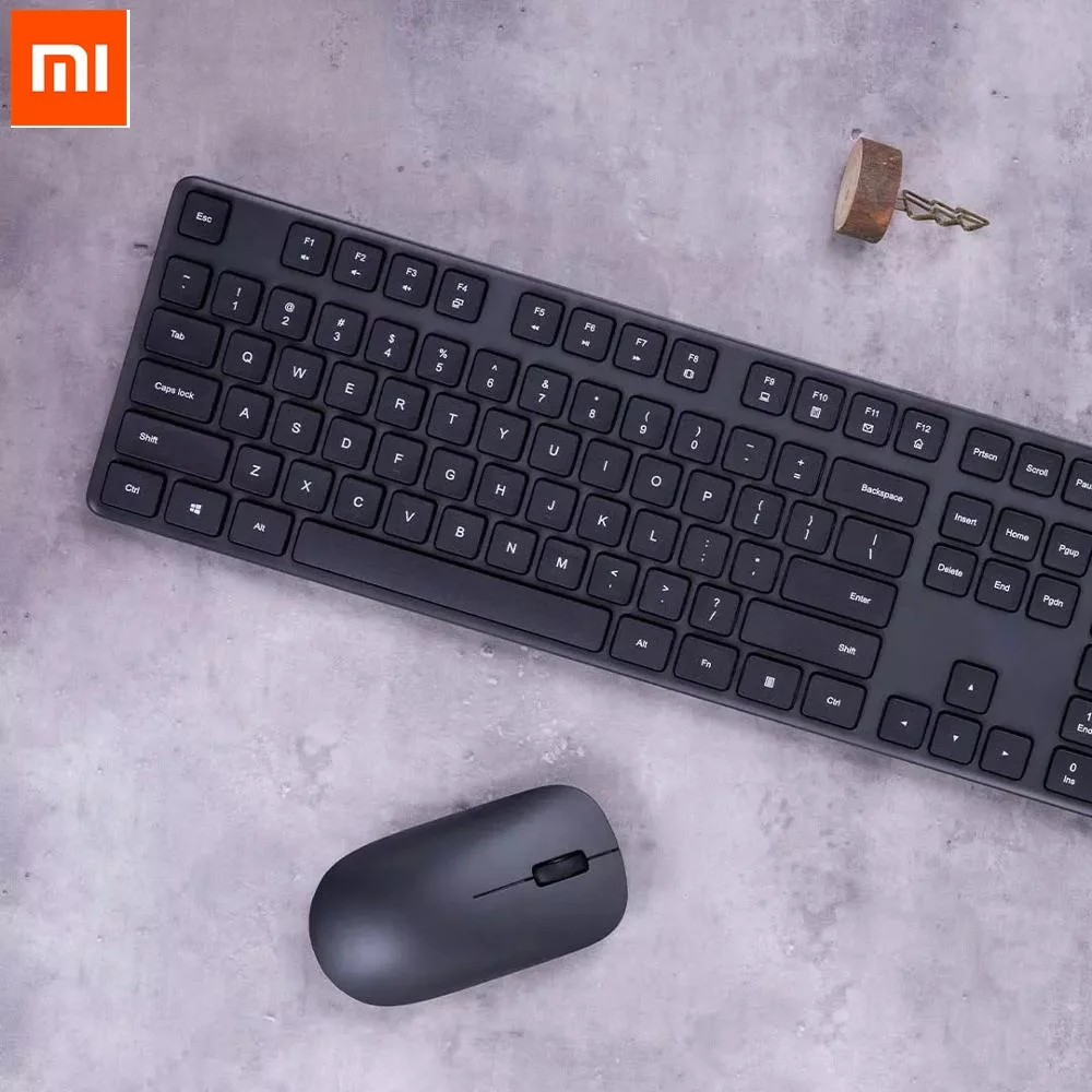 

Набор для клавиатуры и мыши Xiaomi eco chain Office, 104 клавиш, 2,4 ГГц, Windows, ПК, MAC, Портативная USB-клавиатура