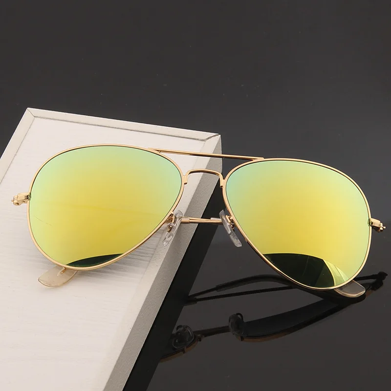 2023 New Double Bridge Aviation Sunglasse Woman Aviat Alloy Frame Polit Mirror Sun Glasses Female Male UV400 Eyewear for Men images - 6