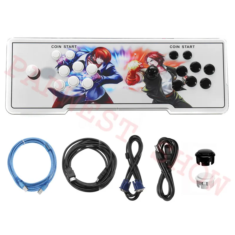 H MODEL Pandora Box 9d 2500 В 1 игровая печатная плата аркадная игровая консоль 2500 игр с джойстиком Sanwa для 2 игроков домашняя Боевая машина - Цвет: H MODEL
