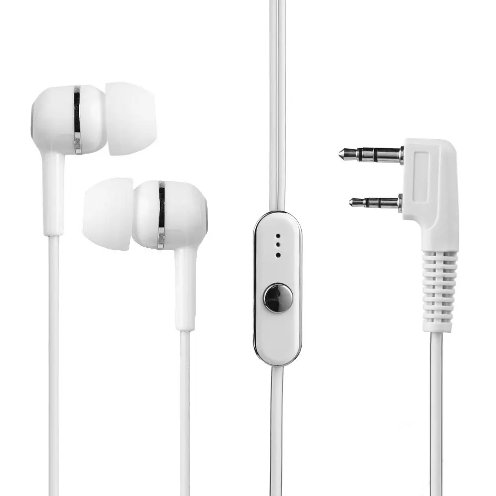 

2-контактный HR-939 двойной наушник Радио рация наушник микрофон PTT для BAOFENG/KENWOOD/QUSHENG/LINTON/PUXING K головная гарнитура