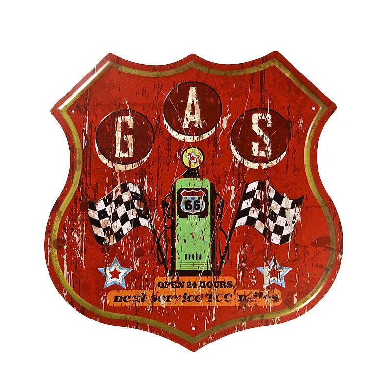 Белый Металлическая жестяная вывеска Route 66 Hot Road неправильная вывеска для гаража рельефная для гаража паба Дома Офиса ресторана бара железные картины - Цвет: Белый