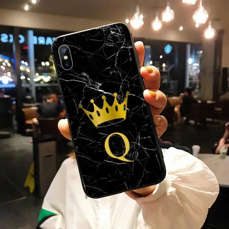 

high quality Marble acronym Initials Phone Case for iPhone 11 12 pro XS MAX 8 7 6 6S Plus X 5S SE 2020 XR
