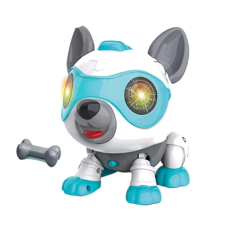 

Сделай Сам, электронные игрушки, робот-собака, Роботизированная проекционная игрушка, голосовое управление для детей, горячий креативный п...