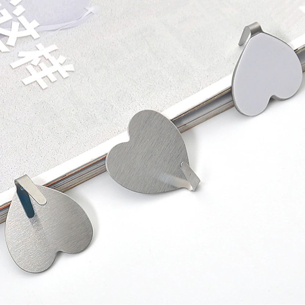 1 шт. декор в форме сердца самоклеющиеся крючки для дома кухни стены двери