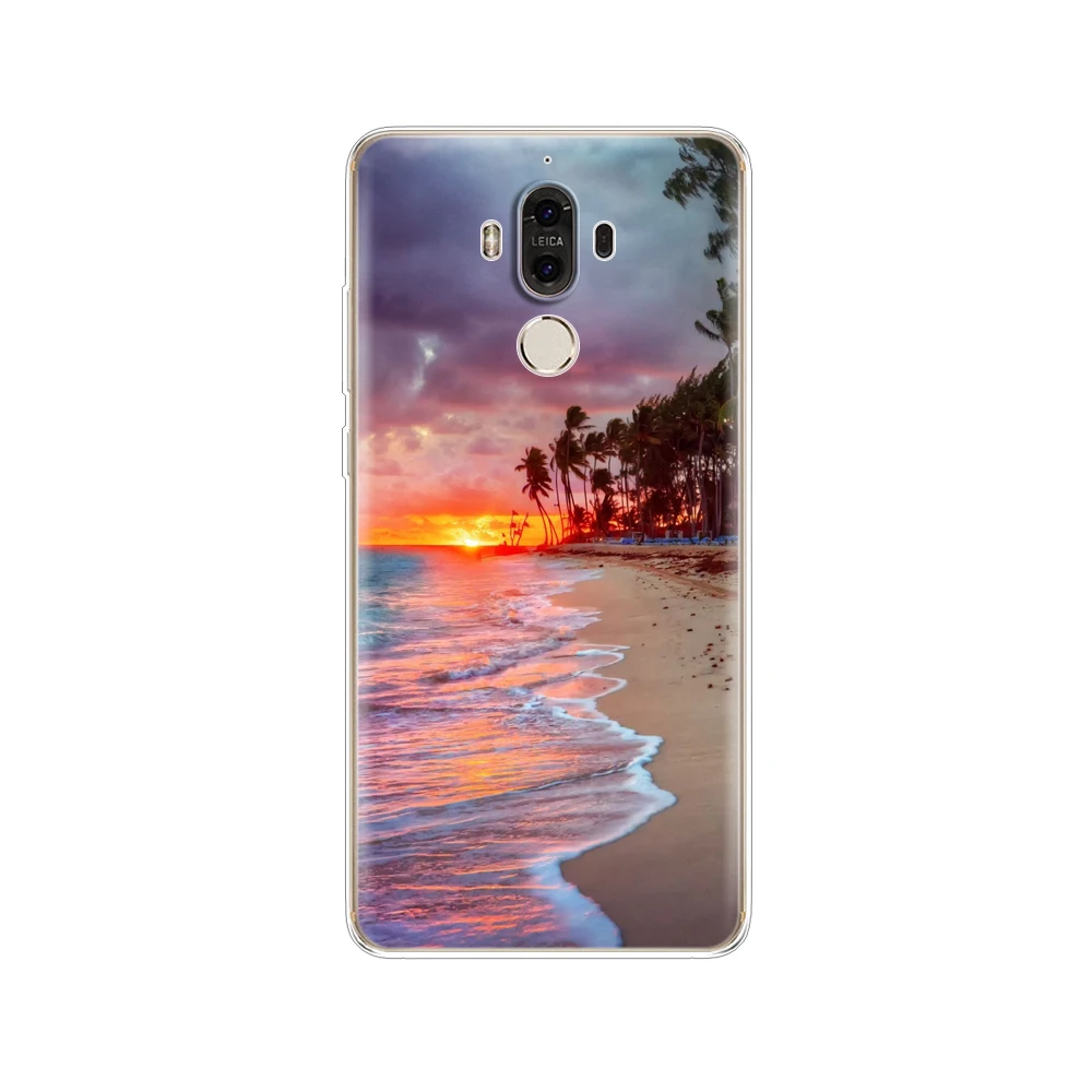 Силиконовый чехол для Huawei Mate 9 мягкий из ТПУ задняя крышка телефона huawei pro Кожаные