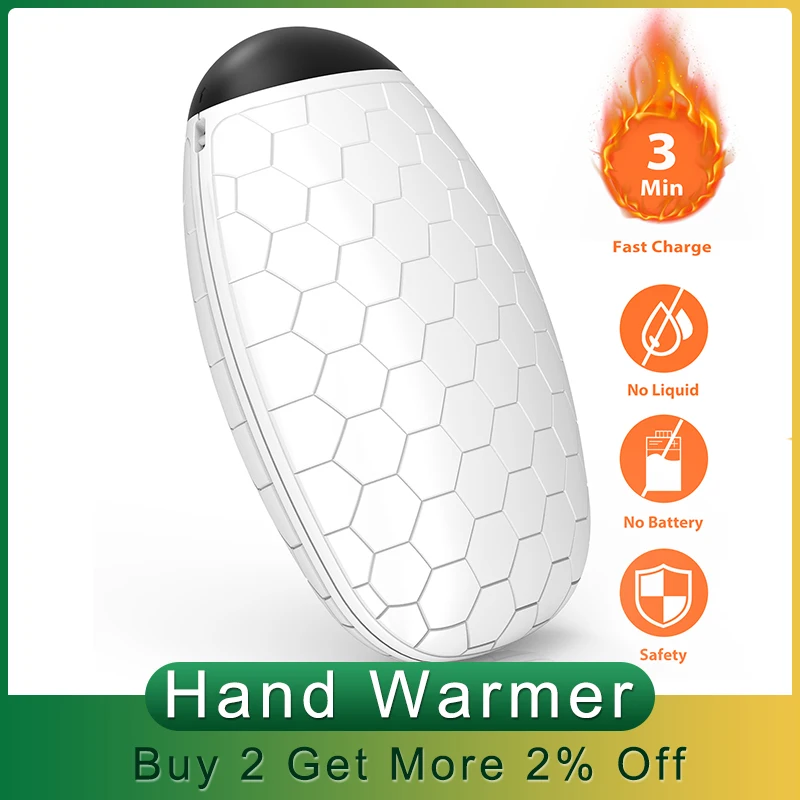 2020 электрическая грелка для рук перезаряжаемая зимняя двухсторонняя