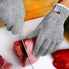 Перчатки защитные, устойчивые к порезам, из нержавеющей стали, Проволочная металлическая сетка, для кухни, мясника