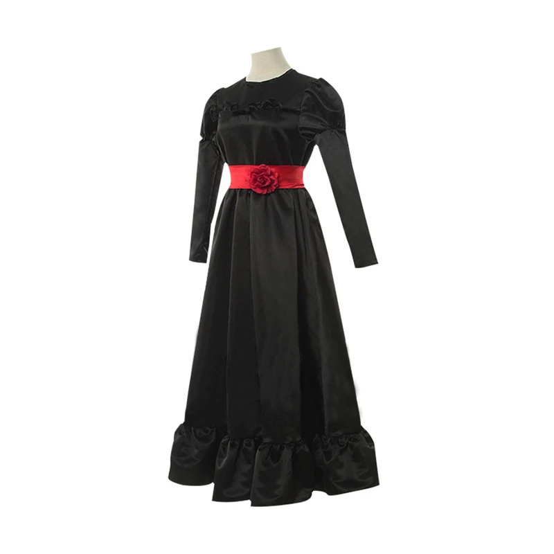 

CosDaddy Annabelle Black Dress Cosplay Costume Halloween Horror Women Costume