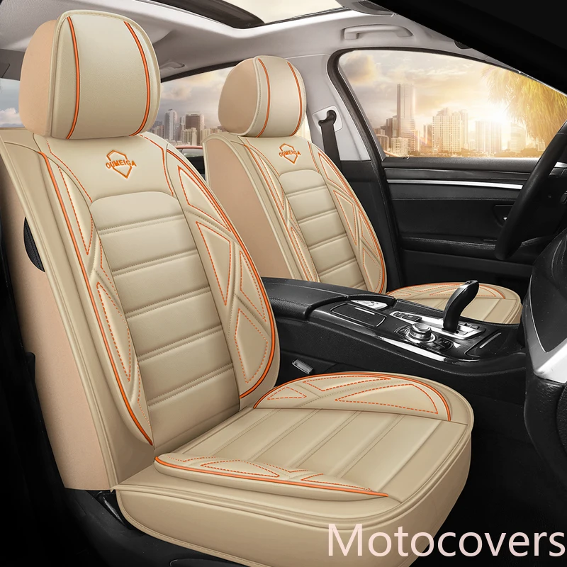 

Motocovers New Car Seat Covers For Sedan SUV Durable Leather Universal Five Seats Set For 5 Seater P20313-2