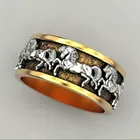 Новые галопом кольцо с изображением лошади Pentium Mustang и кольца мужские кольца 2 цвета ювелирные изделия