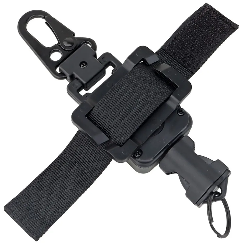 

2 In 1 Anti-theft Telescopic Buckle Tactical Small Pouch & Keychain Holder Anti-lost Outdoor EDC Retractable Spring Rope Tools