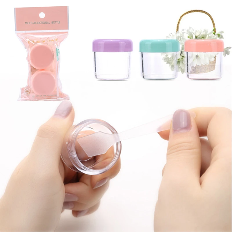 2 шт. 20 мл мини пустой Макияж Jar горшок контейнер для крема лица многоразовые