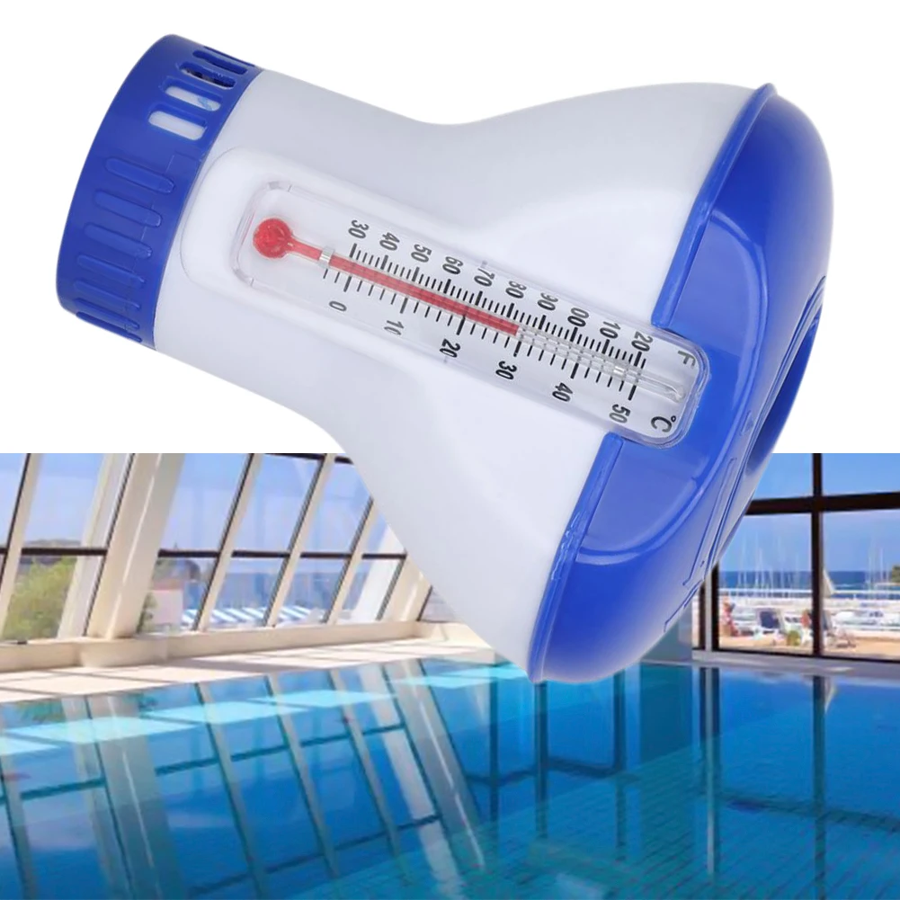 

Плавающий дозатор хлора для бассейна, аксессуары для бассейна, термометр, автоматический насос-аппликатор