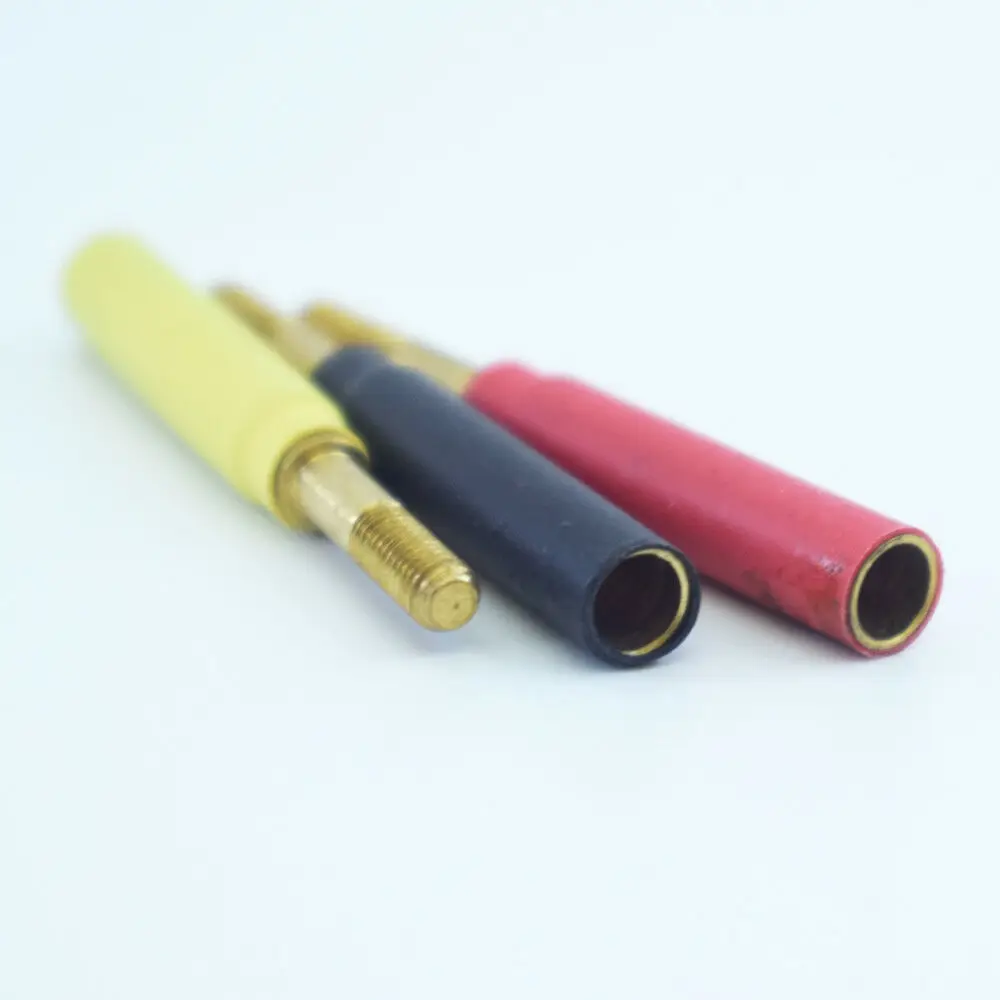 1 шт Латунь 4 мм банан гнездовой разъем к M3 шнековый соединитель Адаптер 3 цвета