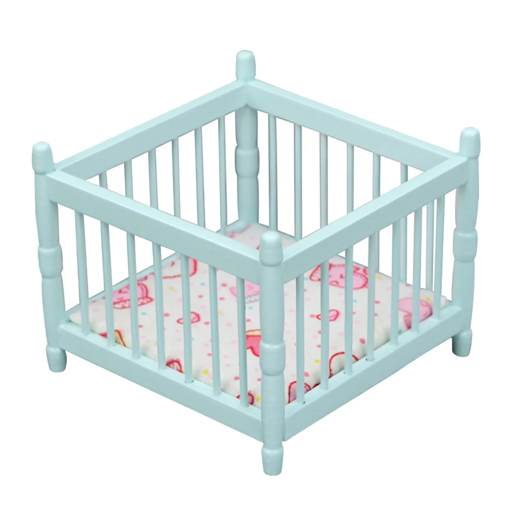 

Modern 1:12 Wooden Dollhouse Cradle Miniature Furniture Model Toy Accs